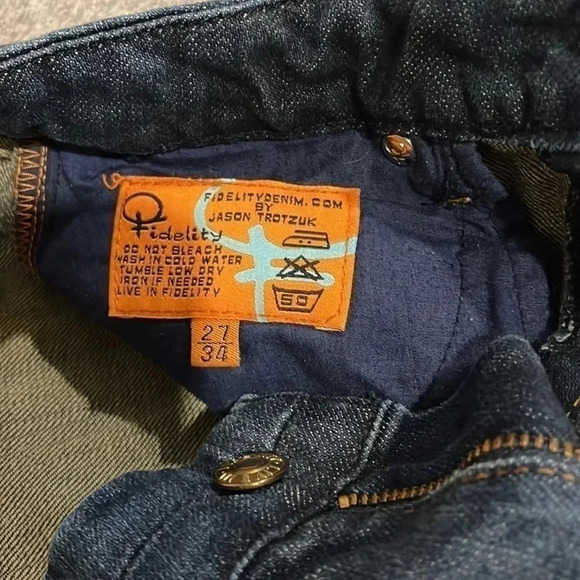 Fidelity Denim Japan Rose Skinny Flare in Midnight Sapphire size 27 - Picture 14 of 14